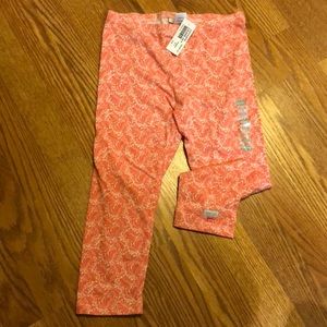Naartjie rosebud girls size 9 capris NWT